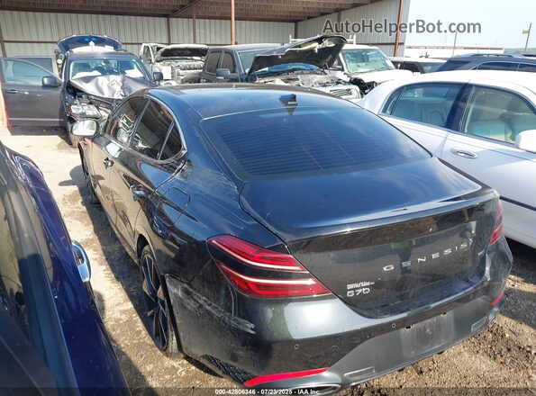 KMTG54TEXNU081959 2022 GENESIS G70 Black უკანა მარცხენა