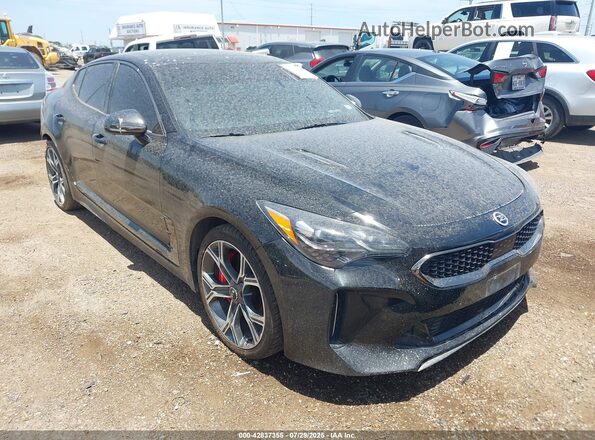 KNAE55LC8M6089701 2021 KIA STINGER Черный Передняя правая четверть