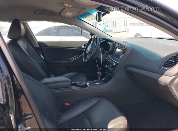KNAGN4AD5G5099059 2016 KIA OPTIMA HYBRID Black Front interior view