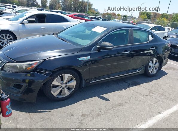 KNAGN4AD5G5099059 2016 KIA OPTIMA HYBRID Black Front left