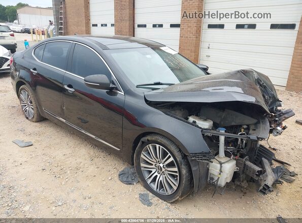 KNALN4D77G5215611 2016 KIA CADENZA Black წინა მარჯვენა