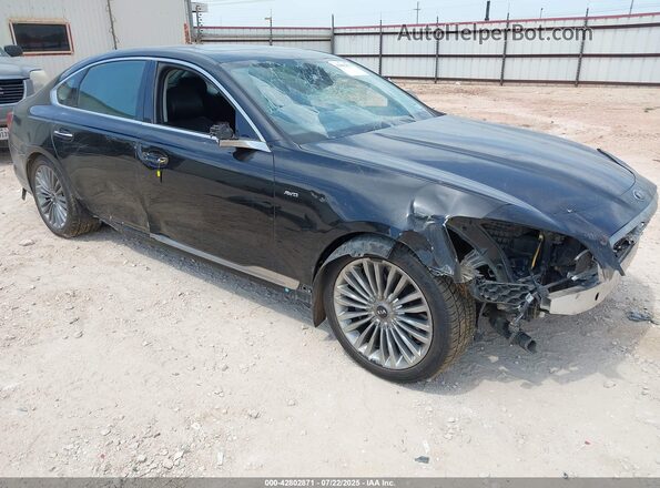 KNAS34J69K6009870 2019 KIA K900 Черный Передняя правая четверть