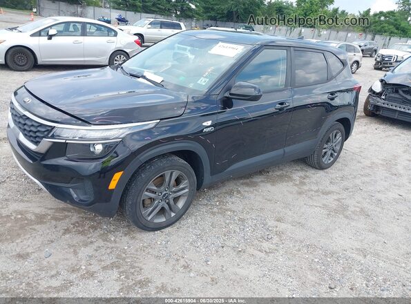 KNDEPCAA6M7143235 2021 KIA SELTOS Черный Передняя левая четверть