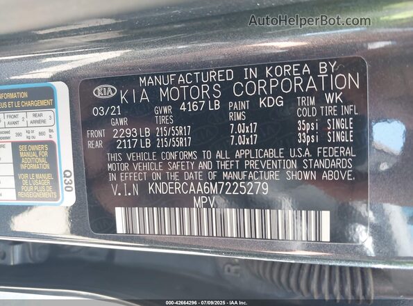 KNDERCAA6M7225279 2021 KIA SELTOS Синий Вид подкапотного пространства