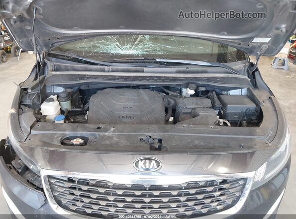 KNDMB5C15L6593188 2020 KIA SEDONA Gray Widok z tyłu