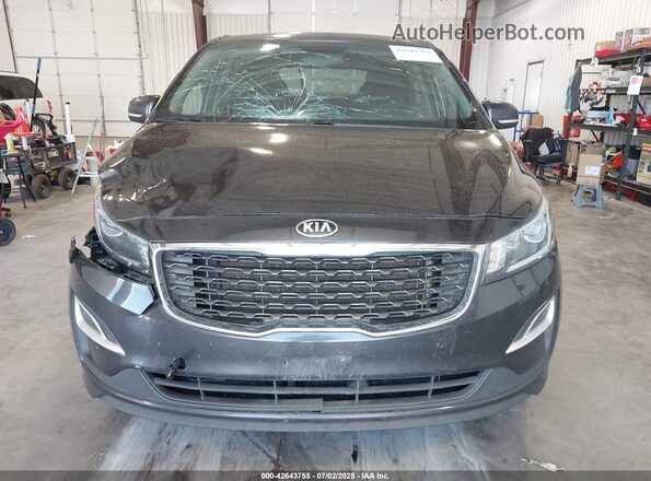 KNDMB5C15L6593188 2020 KIA SEDONA Gray Widok deski rozdzielczej