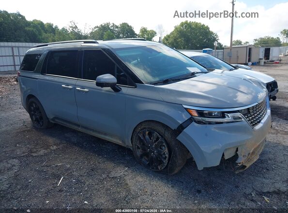 KNDNE5H37N6149965 2022 KIA CARNIVAL MPV Gray Առջևի աջ
