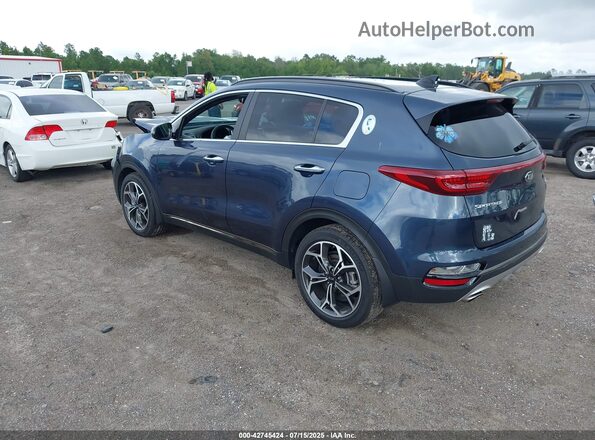 KNDPR3A67M7931732 2021 KIA SPORTAGE Blue Задня ліва чверть