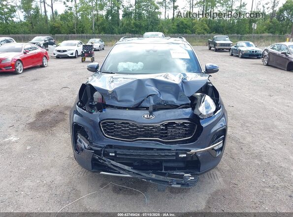 KNDPR3A67M7931732 2021 KIA SPORTAGE Blue Вид задньої частини салону