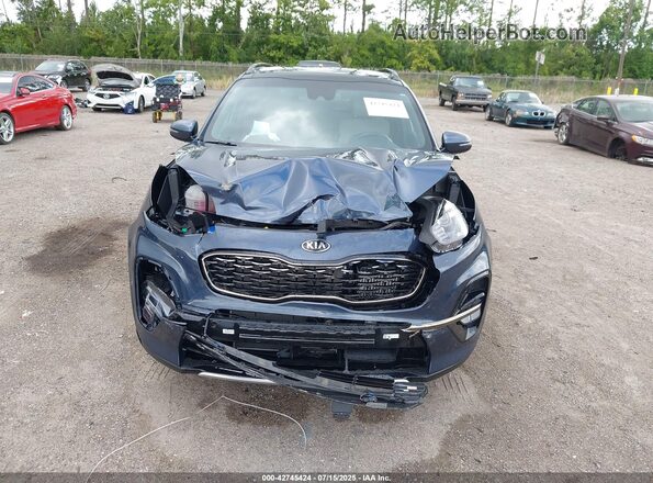 KNDPR3A67M7931732 2021 KIA SPORTAGE Blue Вид спереду