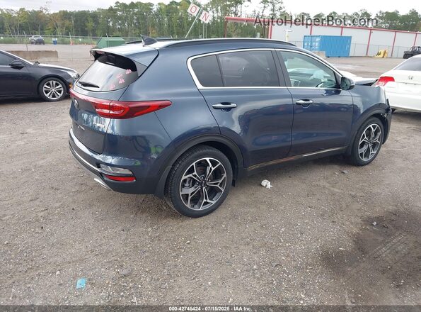 KNDPR3A67M7931732 2021 KIA SPORTAGE Blue Задня права чверть