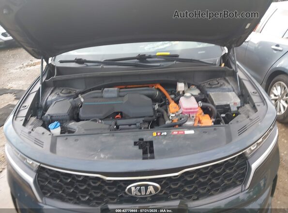 KNDRH4LG3M5053896 2021 KIA SORENTO Dark Blue უკანა ხედი