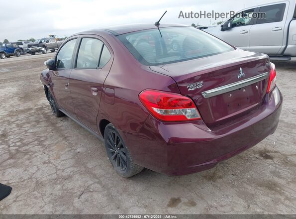 ML32F4FJXLHF11984 2020 MITSUBISHI MIRAGE Burgundy Tył lewy