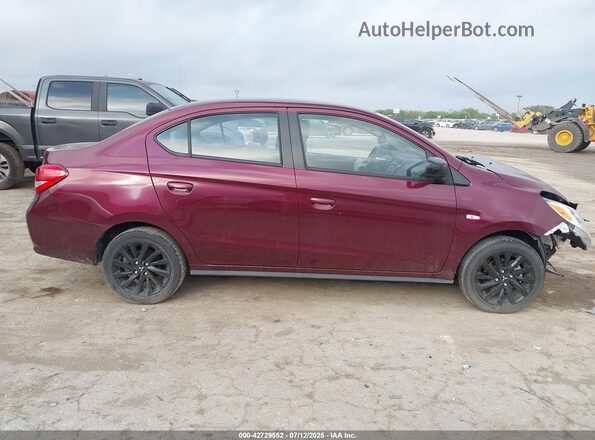 ML32F4FJXLHF11984 2020 MITSUBISHI MIRAGE Burgundy Widok wnętrza z tyłu