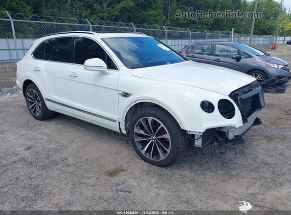 SJAAM2ZV8KC025346 2019 BENTLEY BENTAYGA White Przód prawy