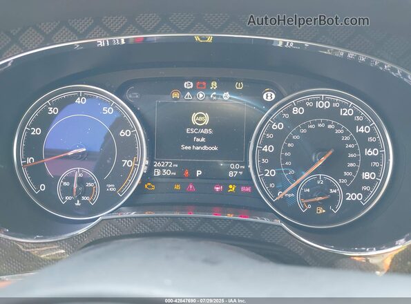 SJAAM2ZV9LC029682 2020 BENTLEY BENTAYGA Черный Вид задних сидений