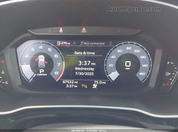 WA1DECF35L1026818 2020 AUDI Q3 Black Widok tylnych siedzeń