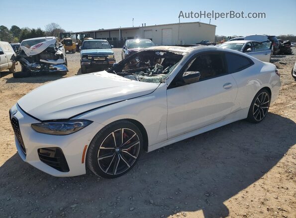 WBA13AR07MCF85507 2021 BMW M4 Белый Передняя левая четверть
