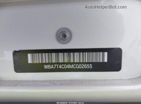 WBA7T4C04MCG02655 2021 BMW OTHER White 