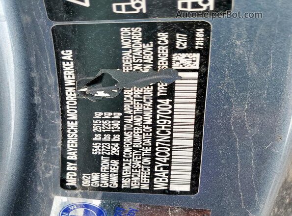 WBAFY4C07NCH97004 2022 BMW M8 Серый Вид подкапотного пространства