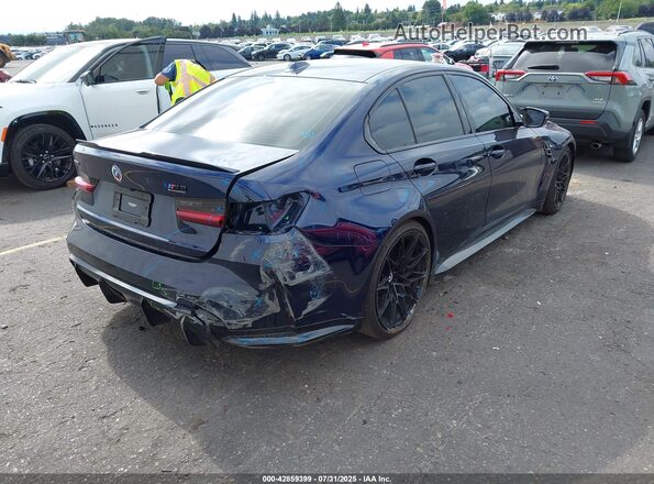 WBS43AY02PFP63429 2023 BMW M3 Dark Blue Задняя правая четверть