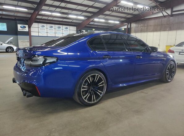 WBSJF0C00LCD96105 2020 BMW M5 Синий Задняя правая четверть