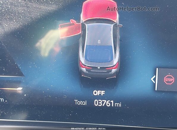 WBY23HD05SFU20005 2025 BMW I4 Gray Widok wnętrza 360 stopni