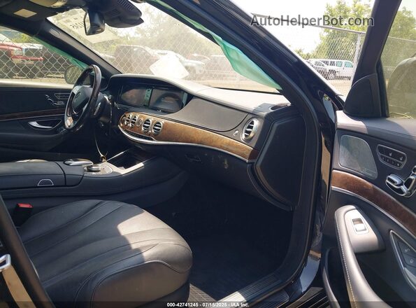 WDDUG8FB7HA317967 2017 MERCEDES-BENZ S-CLASS Черный Вид салона спереди