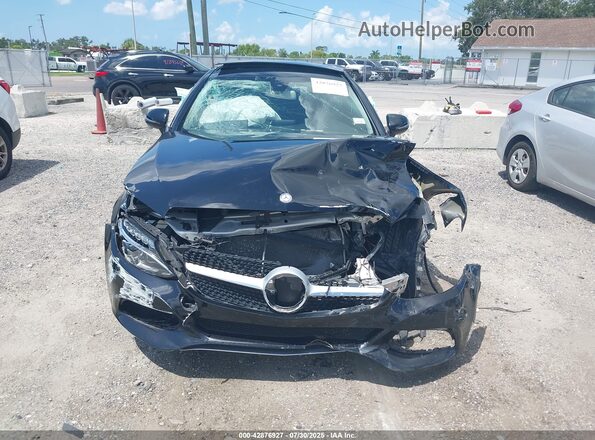 WDDWJ4KB5HF448505 2017 MERCEDES-BENZ C-CLASS Черный Вид задней части салона