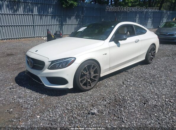 WDDWJ6EBXHF571949 2017 MERCEDES-BENZ AMG C 43 White Front left