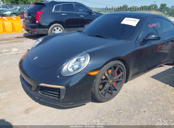 WP0AB2A92HS123130 2017 PORSCHE 911 Черный Передняя левая четверть