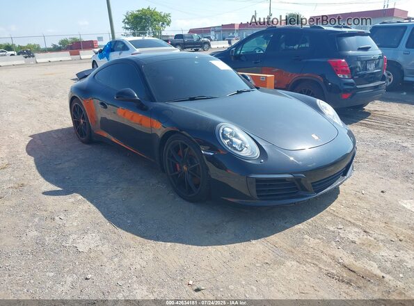 WP0AB2A92HS123130 2017 PORSCHE 911 Черный Передняя правая четверть