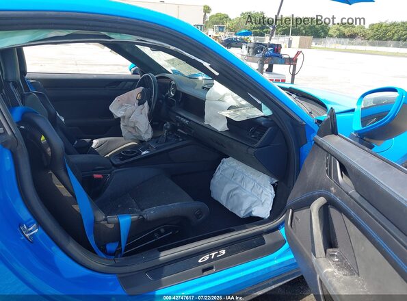 WP0AC2A92PS271046 2023 PORSCHE 911 Blue Widok wnętrza z przodu