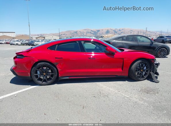 WP0AC2Y16LSA72207 2020 PORSCHE TAYCAN Красный Вид задней части салона