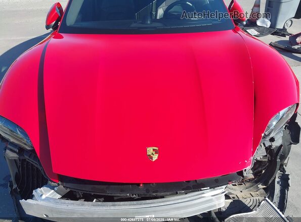 WP0AC2Y16LSA72207 2020 PORSCHE TAYCAN Красный Вид сзади