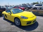 2021 Porsche 718 Boxster T Yellow vin: WP0CA2A8XMS210397