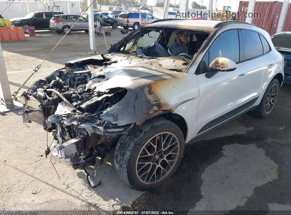 WP1AB2A55HLB15500 2017 PORSCHE MACAN White Առջևի ձախ երեք քառորդ տեսարան