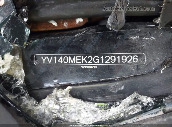 YV140MEK2G1291926 2016 VOLVO V60 Black Widok komory silnika
