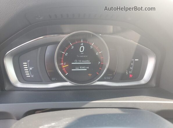 YV4612HM4G1003463 2016 VOLVO V60 Черный Вид щитка приборов