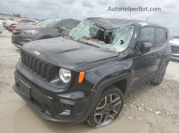 ZACNJDAB2MPM55729 2021 JEEP RENEGADE Black Vista tres cuartos delantera izquierda
