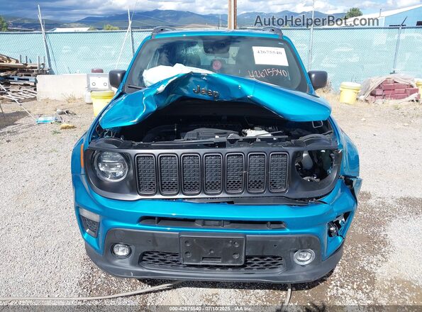 ZACNJDB11MPN35156 2021 JEEP RENEGADE Blue Vista frontal