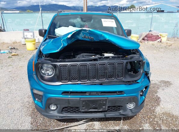 ZACNJDB11MPN35156 2021 JEEP RENEGADE Blue Vista del cuadro de instrumentos