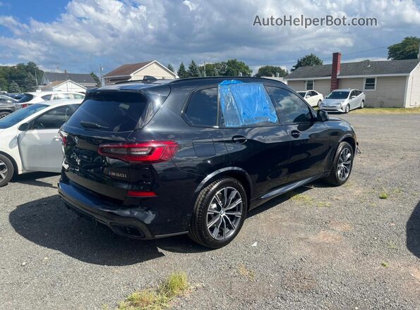 5UXJU4C03LLE46062 2020 BMW X5 Черный Передняя правая четверть