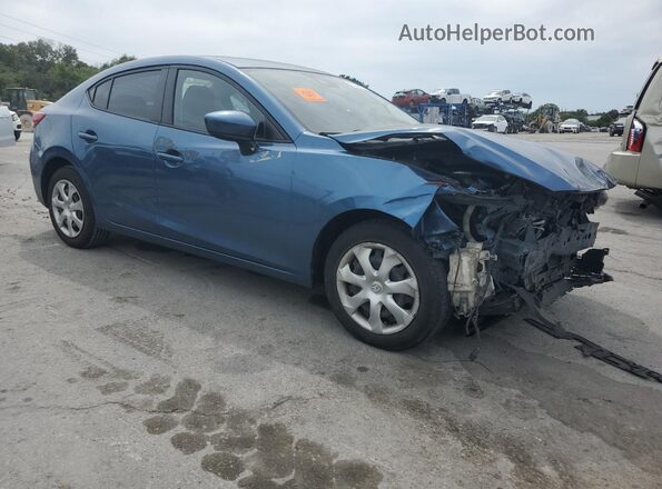 3MZBN1U74JM241059 2018 MAZDA 3 Синий Вид спереди