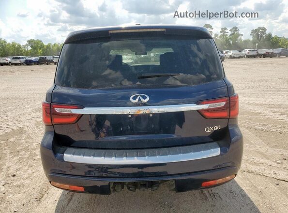 JN8AZ2NF3J9660344 2018 INFINITI QX80 Blue Вид салону спереду