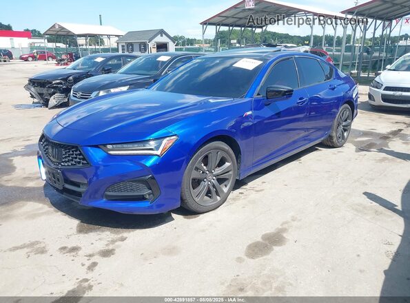 19UUB6F52MA009172 2021 ACURA TLX Blue Передня ліва чверть
