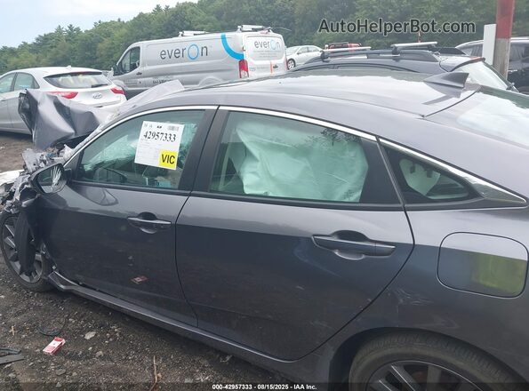 19XFC1F70ME202376 2021 HONDA CIVIC Серый Вид задней части салона