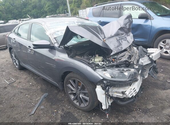 19XFC1F70ME202376 2021 HONDA CIVIC Серый Передняя правая четверть
