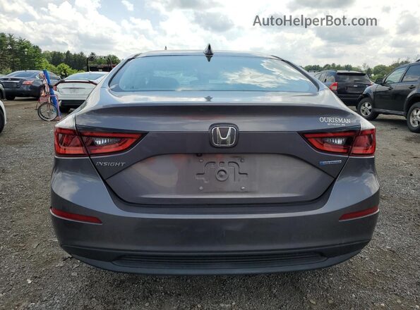 19XZE4F54LE012487 2020 HONDA INSIGHT Серый Вид сзади