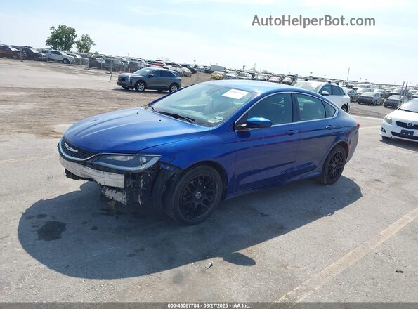 1C3CCCAB0GN148995 2016 CHRYSLER 200 Blue Przód lewy